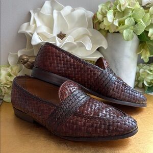 Bally Lyon Woven Leather Loafers